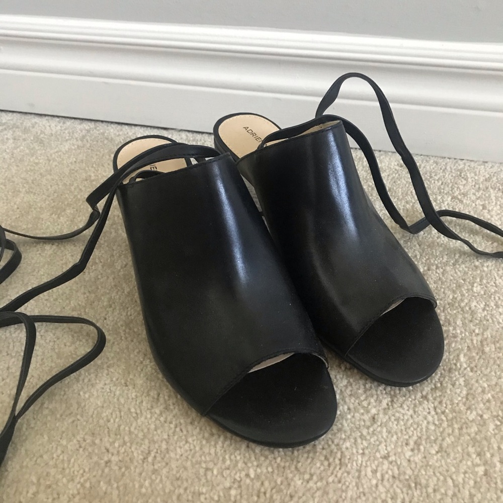 Black Lace Up Platforms